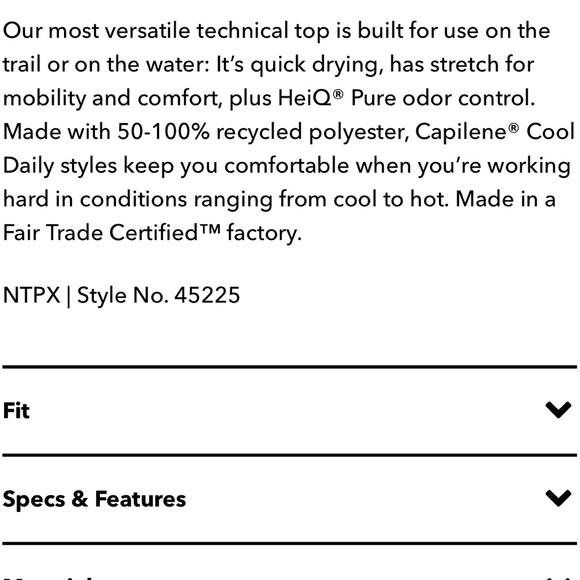 🆕 EUC Patagonia Capilene Cool Daily Shirt size XS navy blue - Picture 10 of 10